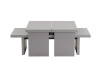 SANCTUARY, konferenční stolek 110x60cm, šedá