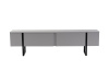 SERENITY, televizní stolek 2-dveřový, černá / šedá
