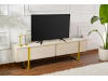 SERENITY, televizní stolek 2-dveřový, zlatá / traventin