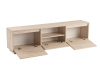 VANGUARD, televizní stolek 3-dveřový, traventin