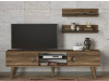 LAMBERT, televizní stolek 2-dveřový s poličkami, ořech