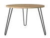 RUMA, konferenční stolek pr. 60cm, černá / sapphire