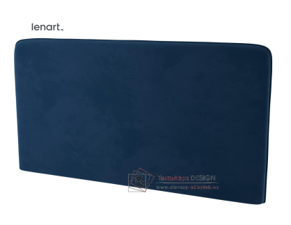 Polstrovaný záhlavník k posteli 140 cm barva modrý granát