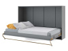 CONCEPT PRO CP-05, široká výklopná postel 120x200 cm, šedá
