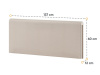 LIMERA, polstrovaný záhlavník k posteli 120x200cm, látka béžová