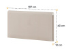 LIMERA, polstrovaný záhlavník k posteli 90x200cm, látka béžová