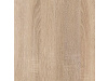 LAMBDA, šatní skříň s posuvnými dveřmi 300cm - výška 240cm, dub sonoma