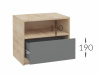 BOXBY, ložnicová sestava nábytku, bílá / dub coastland satin
