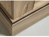 GOLETA A16, šatní skříň 2-dveřová 117cm, dub kraft zlatý