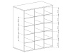 BARBUS, šatní skříň 3-dveřová se 2-ma zásuvkami 150cm, dub artisan / černá / zrcadlo