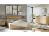 PILETAS M-9, postel s 160x200cm, dub hickory
