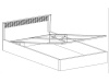 NATURAL N17, postel 160x200cm, dub ribbeck / kostka