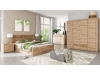 NATURAL N17, postel 160x200cm, dub ribbeck / kostka