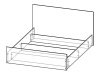 LAVRAS, postel 160x200cm, dub sonoma