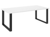 PILGRIM, jídelní stůl 185x90cm, černá / bílá
