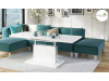 ASTON, rozkládací jídelní - konferenční stůl 120-160-200x80cm, bílá