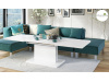 ASTON, rozkládací jídelní - konferenční stůl 120-160-200x80cm, bílá