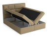 WENDY BOX, postel s ÚP 180x200cm - boxspring, látka tmavě šedá