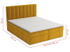 LUCINI BOX, boxspringová postel 180x200cm, látka Bluevel 86 granátově modrá