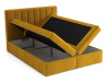 LUCINI BOX, boxspringová postel 180x200cm, látka Bluevel 86 granátově modrá