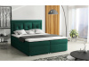 MIRABEL PLUS BOX, čalouněná postel 180x200cm - boxspring, látka šedá