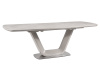 ARMANI, jídelní stůl rozkládací 160-220x90cm, šedá / ceramic šedý mramor