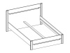 DESJO 50, postel 140x200cm, dub san remo