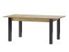 LUCAS 40, jídelní stůl rozkládací 140-210x90cm, dub artisan / černá