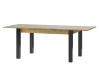 LUCAS 40, jídelní stůl rozkládací 140-210x90cm, dub artisan / černá