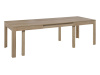 SICILIA, jídelní stůl rozkládací 160-300x90cm, bílá / bílý lesk