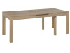 SICILIA, jídelní stůl rozkládací 160-300x90cm, bílá / bílý lesk