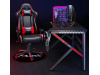 GAMER 1, herní stůl, černá / červená