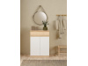 SIMPLICITY 209, botník 2-dveřový se zásuvkou, jackson hickory / bílá