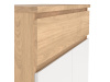 SIMPLICITY 209, botník 2-dveřový se zásuvkou, jackson hickory / bílá