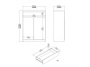 SIMPLICITY 209, botník 2-dveřový se zásuvkou, jackson hickory / bílá