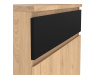 SIMPLICITY 209, botník 2-dveřový se zásuvkou, jackson hickory / černá