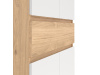 SIMPLICITY 210, botník 4-dveřový se zásuvkou, jackson hickory / bílá