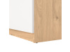 SIMPLICITY 210, botník 4-dveřový se zásuvkou, jackson hickory / bílá