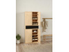 SIMPLICITY 210, botník 4-dveřový se zásuvkou, jackson hickory / černá