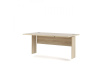 OFFICE 80400/318, výškově nastavitelný psací stůl, silver grey / dub sonoma