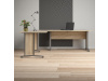 OFFICE 80400/72, psací stůl rohový, silver grey / dub sonoma