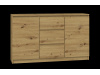 TOPA, komoda 120cm 2-dveřová se 3-mi zásuvkami, dub artisan