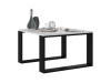 SAVA MINI, konferenční stolek 67x67cm, černá / bílá
