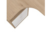 SIGAL 600-03, psací stůl rohový, jackson hickory / bílá