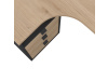 SIGAL 600-03, psací stůl rohový, jackson hickory / šedá