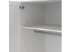 BIRGER 053, šatní skříň 4-dveřová 196cm, bílá