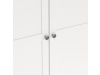 BIRGER 053, šatní skříň 4-dveřová 196cm, bílá