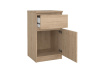 SIMPLICITY 221, noční stolek 1-dveřový se zásuvkou, jackson hickory