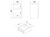 SIMPLICITY 221, noční stolek 1-dveřový se zásuvkou, jackson hickory
