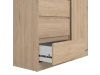 SIMPLICITY 146, šatní skříň 2-dveřová se 3-mi zásuvkami 118,5cm, jackson hickory